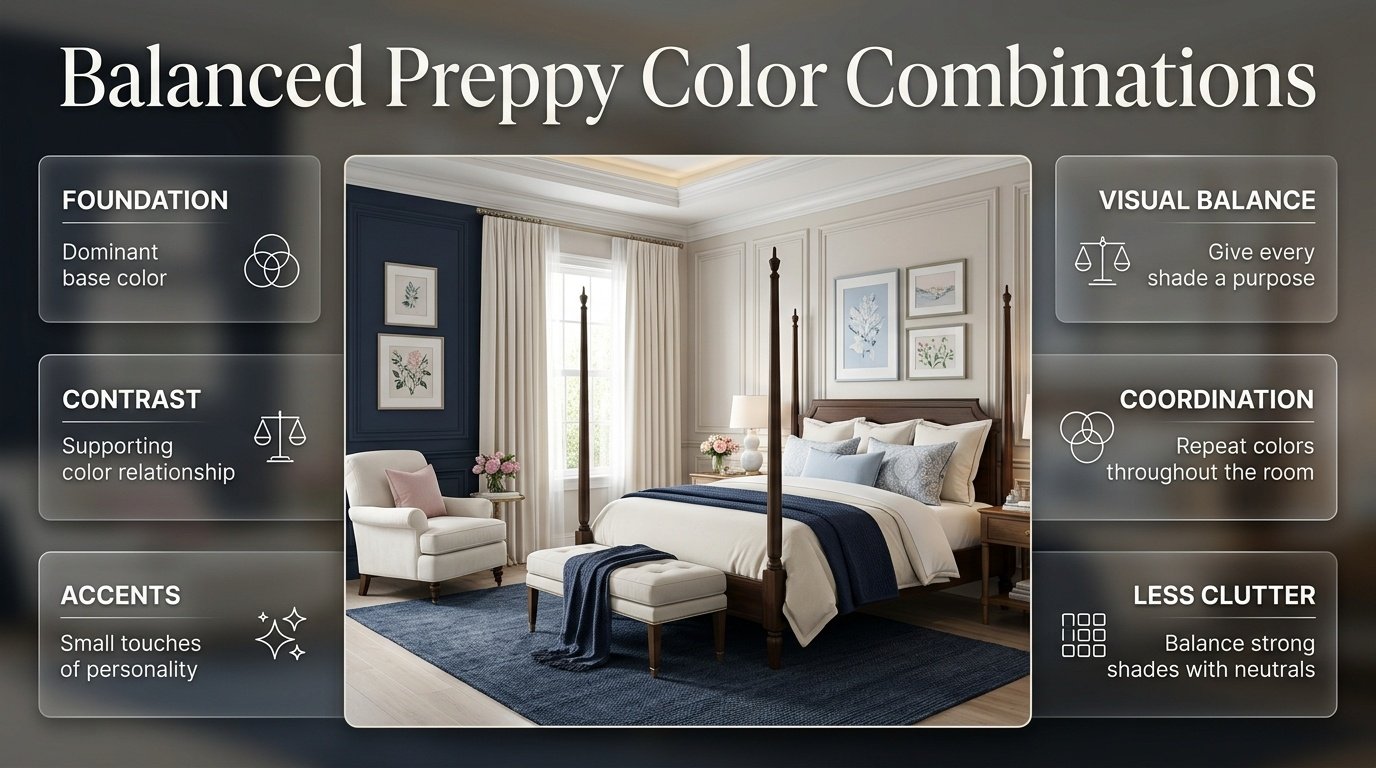 Balanced Preppy Color Combinations