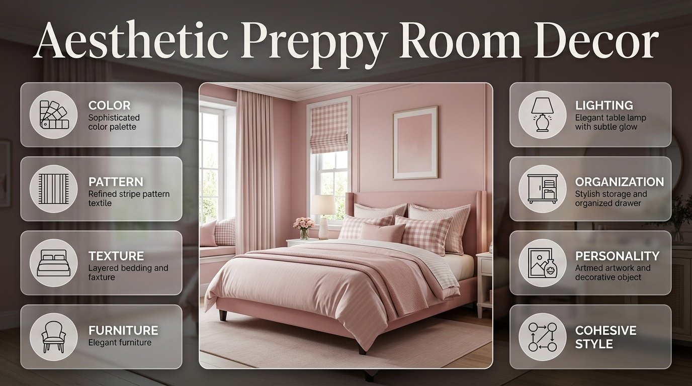 Aesthetic Preppy Room Decor