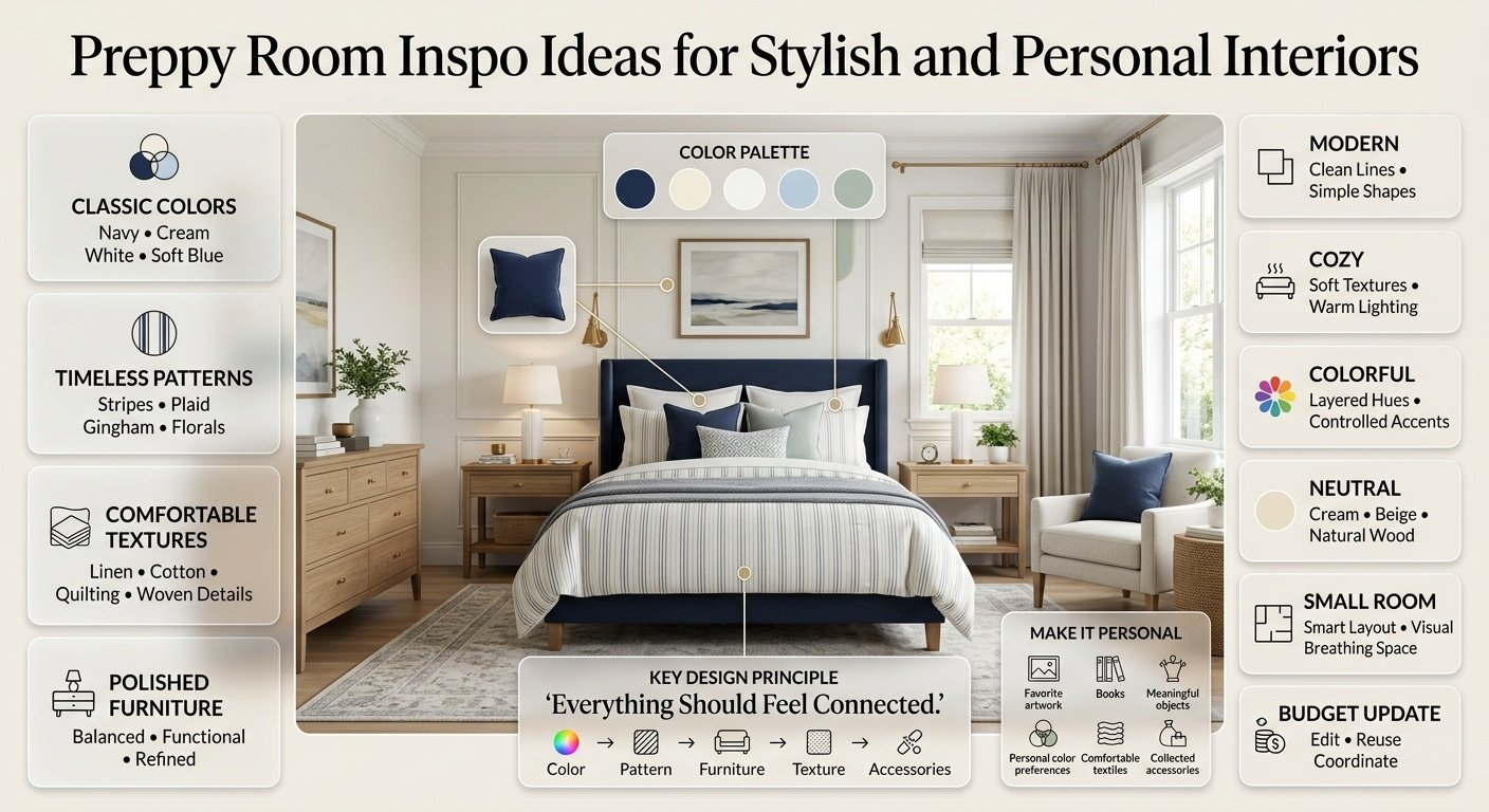 Preppy Room Inspo
